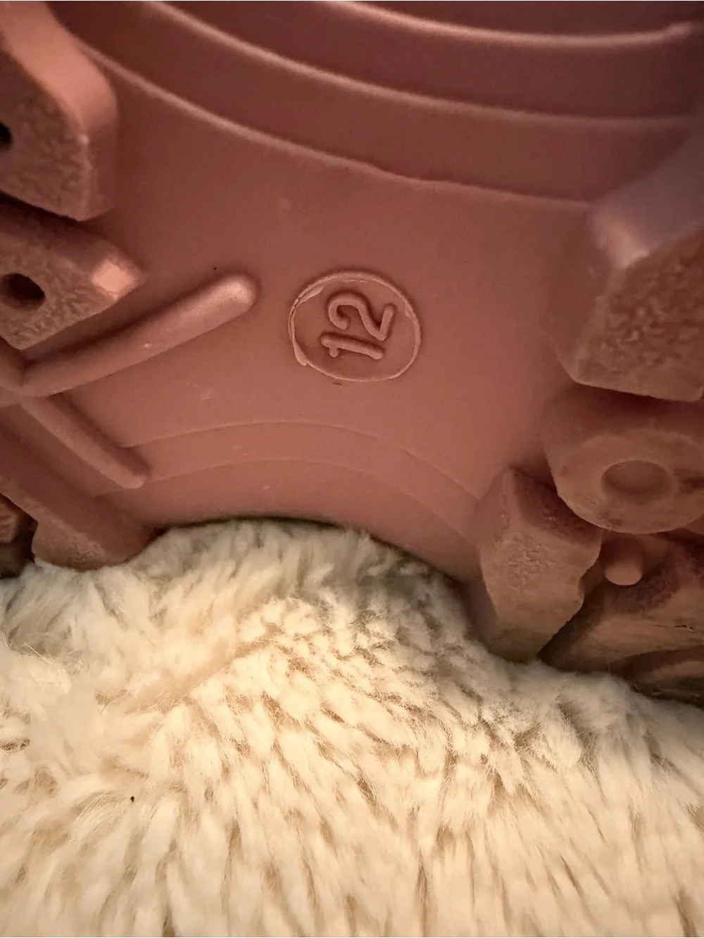 Toddler girl Kids Pink Faux-Fur Winter Boots - Patterned Snow Boots